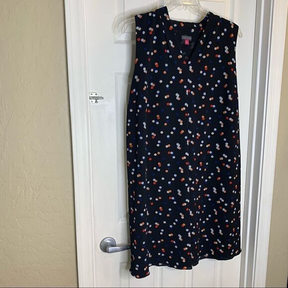 Vince Camuto Polka Dot Confetti Multicolored Dress Size 2X - Picture 2 of 8